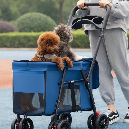 Poussette chien pliable léger - chien,