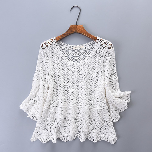 Femmes dentelle crochet court - femmes,
