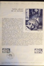 FRANCE MUSEE POSTAL FDC 28-74   TATOU GEANT DE LA GUYANE  0,65F   CAYENNE   1974