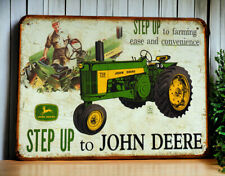 Plaque métal Tracteur John