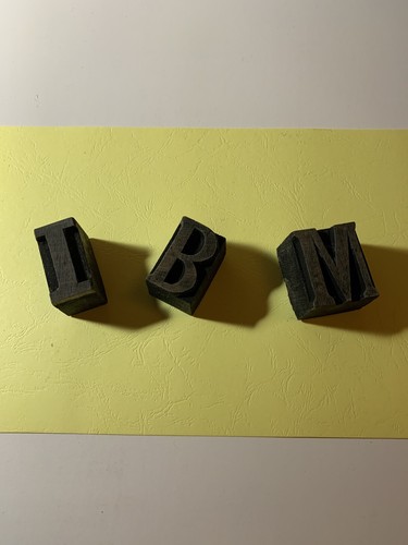 Letterpress vintage ibm 5150 - vintage,