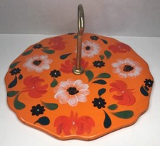 Rare longwy plate with - rare, floral