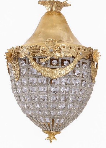 Lustre plafonnier cristal - lustre,