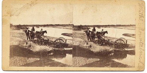 Stereo card white mountains - stereo,