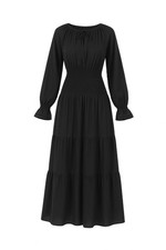 Maxi robe fumée - , paysanne