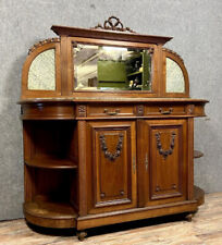 Magnifique buffet en enfilade style Louis XVI de forme demi lune en noyer