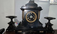 Horloge marbre noir napolèon - horloge,