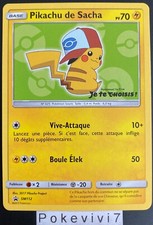 Carte Pokemon PIKACHU DE SACHA SM112 PROMO Soleil et Lune SL FR NEUF