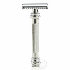 Merkur 38C Barbier Pôle Double Bord De Chrome Sécurité Rasoir - Long Manche