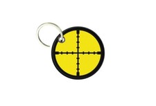 Porte cles clé clefs rond imprime double face cible viseur