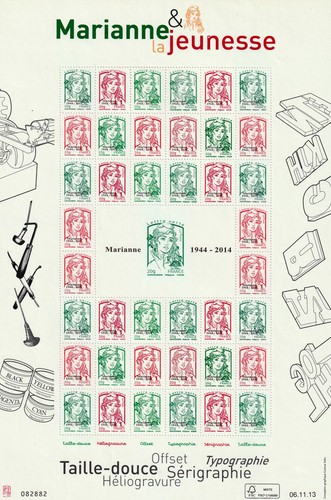 France bloc f4774b feuille - france,