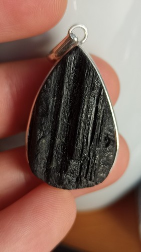 Pendentif tourmaline noire - pendentif,