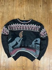 Pull maille vintage brodé