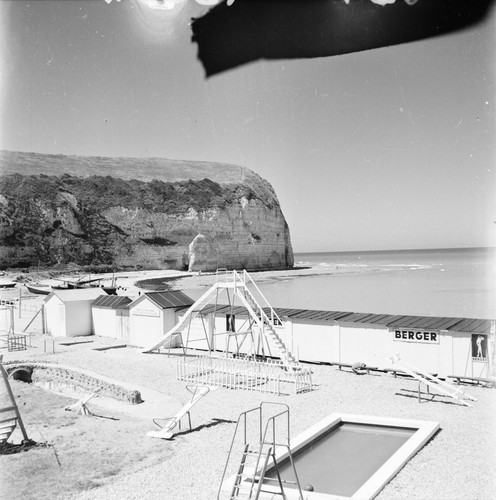 Etretat 1960 cabines - 1960,