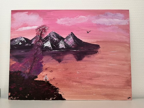 Peinture main sur - sur, à