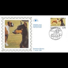 CEF soie - Exposition canine, oblit 19/3/98