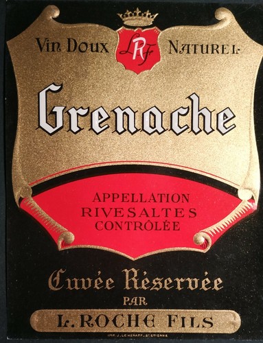 Etiquettes vin france grenache - france,