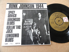 DISQUE 45T BUNK JOHNSON 1944