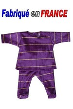 Ensemble pyjama NEUF pour Bébé Corolle 30-36-42 cms Ref.violet