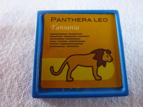 Playmobil panneau lion zoo - panneau,