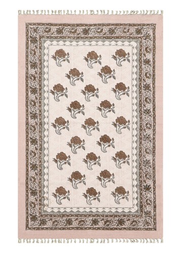 4x6 coton tapis handmade bloc - coton,