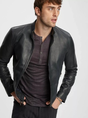 Veste cuir noir - veste,