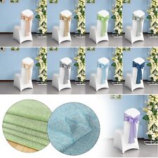 10pcs Toile de Jute Chaise