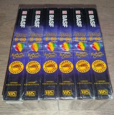 LOT 6 K7 VHS BASF E60