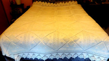 Vintage handmade crochet lit - vintage,