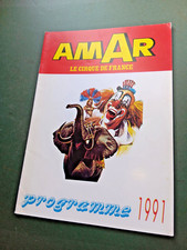 1991 (F) programme CIRQUE AMAR