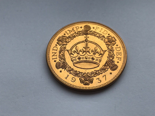 Edward viii pièce 1937 cuivre - 1937,