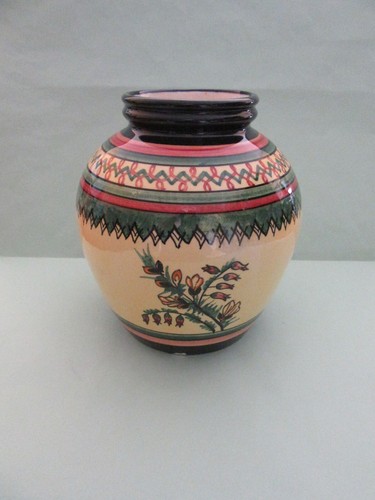 Vase faience emaillee - ,