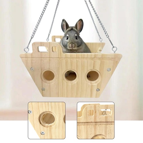 Hamac bois pour - en, chinchilla