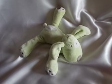 Doudou chien vert, tâche blanche, Obaïbi