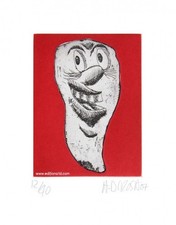 Hervé Di Rosa gravure originale Dent N°5 Original etching Hervé Di Rosa