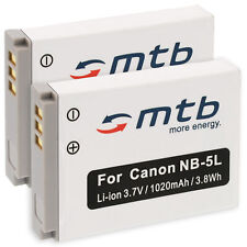 2x Batterie NB-5L pour Canon