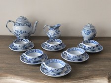 SUPERBE SERVICE A THE EN FAIENCE DE CREIL ET MONTEREAU DECOR JAPON