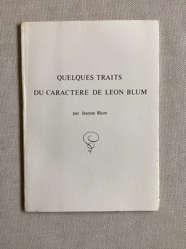 Jeanne blum quelques - -, traits