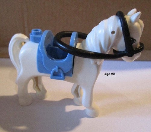 Lego 93083c01pb02 horse white - horse,