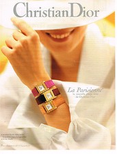 PUBLICITE ADVERTISING 104 1995  DIOR   collection montres LA PARISIENNE