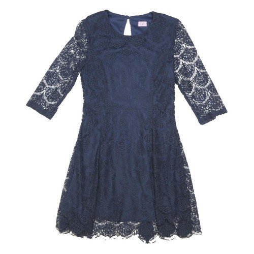 Robe bleu marine fille - bleu,