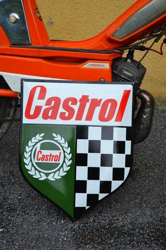 Plaque émaillée castrol - émaillée,