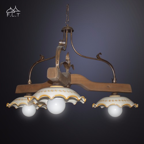 Balancière lustre bois 3l - balancière,