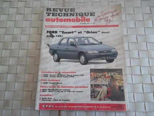 Revue technique ford escort - revue,