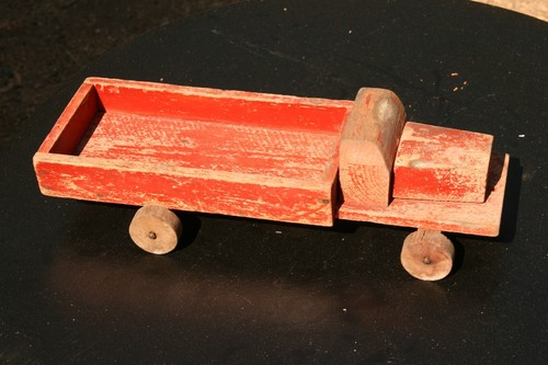 Ancien jouet bois camion de - en,