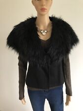 Veste noire sans manches avec fausse fourrure taille unique jamais portée 