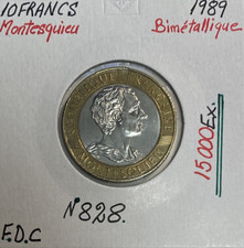 10 FRANCS MONTESQUIEU - 1989 -