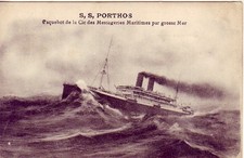 CPA Paquebot S/S PORTHOS Cie