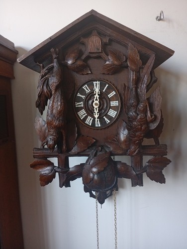 Ancien coucou pendule forêt - ancien,