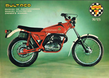 1976 Bultaco Sherpa T 74 125 Mode 184 185 Sur CD Owners Manuel 150 Pages Anglais